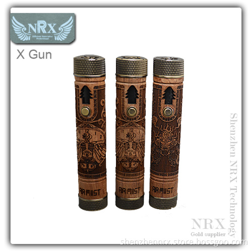 Factory Price E Fire Vaporizer Pen Variable Voltage 1100 mAh X Gun Wooden E Cig